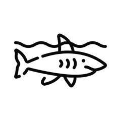 A fish symbolizing fishing, sea travel, and aquatic adventure.