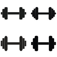 Isolated on white, this 3d illustration showcases a set of dumbbells, essential weightlifting equipment for fitness, strength training, and muscle building in any gym or home workout