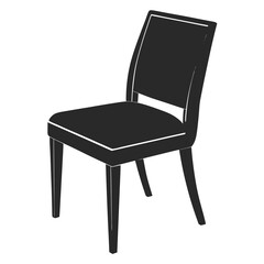 Chair silhouette vector illustration