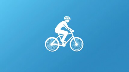 Cyclist Silhouette, Sport, Outdoors, Graphic Design, Illustration, Active Lifestyle,  Digital Art,  Bicycle Icon