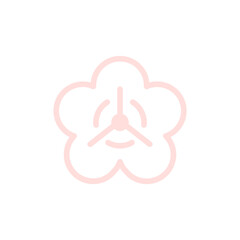 Flower Line Doodle Ornament