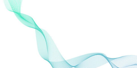 abstract blue wave line background, with symmetrical design representing sound or data transmission in digital technology, for modern design element use.