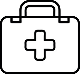 Fototapeta premium First Aid Kit Box Icon
