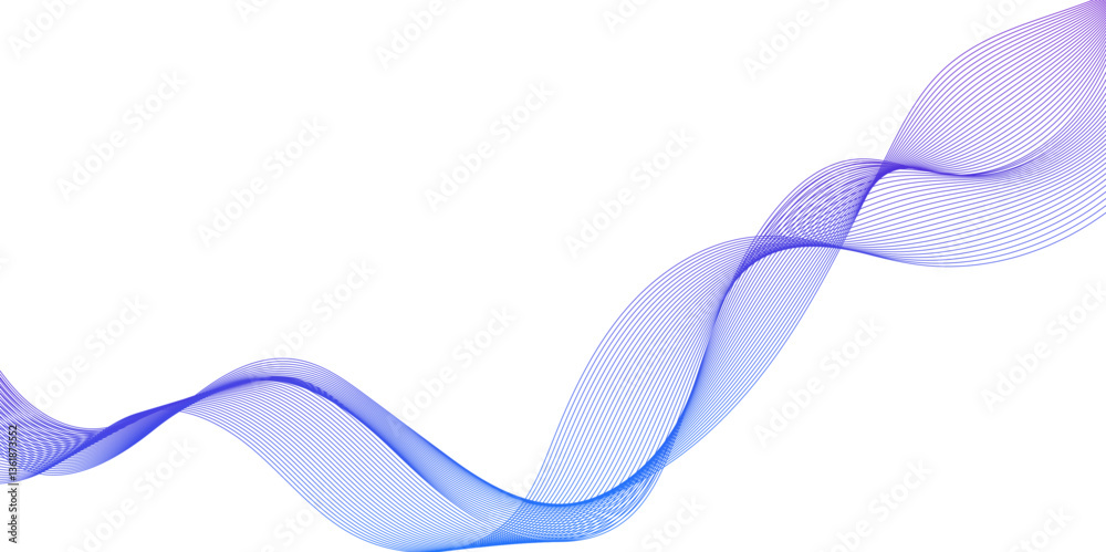 Poster abstract blue wave lines pattern for banner, with glowing light and subtle particles for design, abs