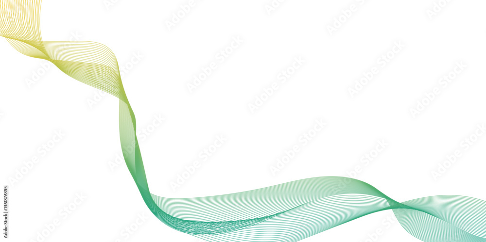 Fototapete abstract soothing flow wave line, abstract background with lines, smooth transparent lines in the fo