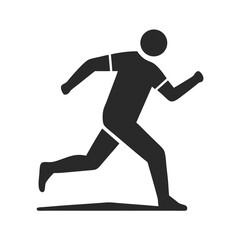 Football Player icon silhouette vector illustration