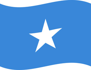 Somalia waving flag illustrator of national  icon