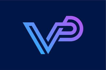 VP Monoline Futuristic Logo
