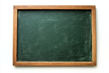 Blank chalkboard ready for lessons at a classroom in a school during the day