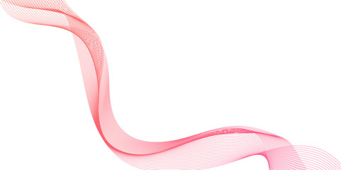 Abstract light red pink  line wave vector background wave line geometric technology, futuristic graphic energy sound waves technology concept, Curve wave seamless pattern. 