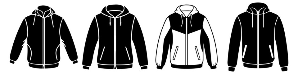 windbreaker icon, windbreaker silhouette vector illustration-simple silhouette illustration of windbreaker, perfect for windbreaker logos and icons © Md