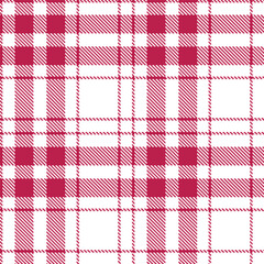 Modern Neon Raspberry Seamless Tartan Textile Design