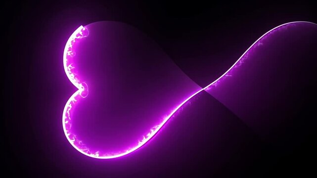 Purple Infinity Heart: A Glowing Symbol of Endless Love