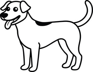 vector illustration of a dog
