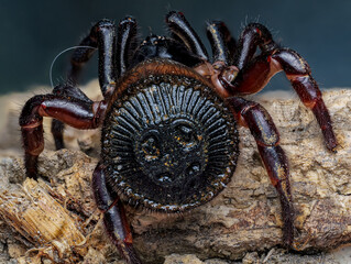 Cyclocosmia ricketti (Chinese hourglass Spider)