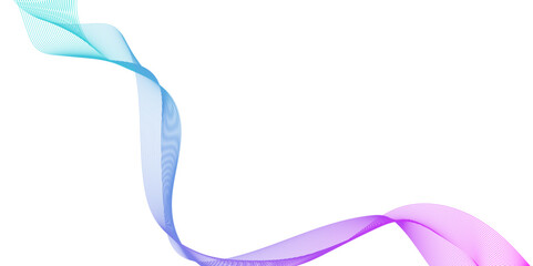 abstract wave line on white background, Abstract purple , blue and pink waves flow gracefully on a white background, abstract colorful flowing wave lines isolated on white design.