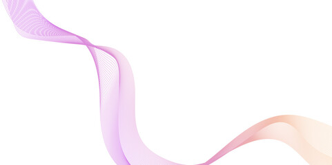 abstract pink wave line abstract background, the wave line is very long and has a lot of detail, abstract Pink Wave Pattern on White background for technology and design.