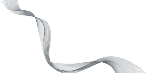 Abstract modern wave line background, black and gray modern minimalist design, connecting dots and lines on a white background, abstract grey dotted wavy lines.