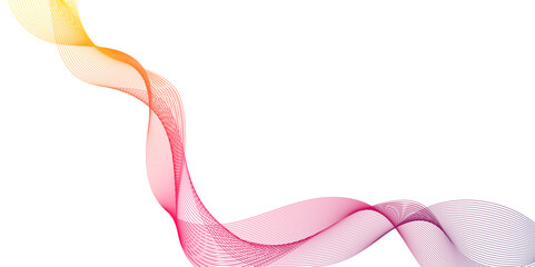 modern and seamless minimalistic abstract geometric wave lines, illustration of overlapping curved gray line forming a flowing wave pattern on a white background, abstract vector modern gradient line.