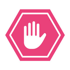 Obraz premium Ad Block Vector Icon Design Illustration