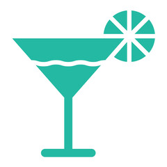 Cocktail Vector Icon Design Illustration