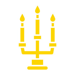 Candle Vector Icon Design Illustration