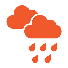Rain Vector Icon Design Illustration