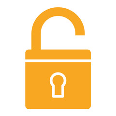 Unlocked Vector Icon Design Illustration