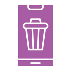 Bin Vector Icon Design Illustration