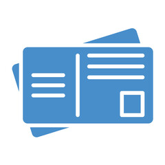 Post card Vector Icon Design Illustration