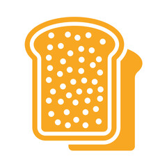Toast Vector Icon Design Illustration