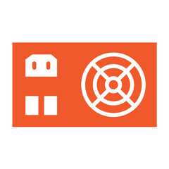 Power Supply Vector Icon Design Illustration