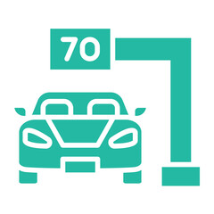 Obraz premium Speed camera Vector Icon Design Illustration