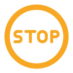 Stop Vector Icon Design Illustration