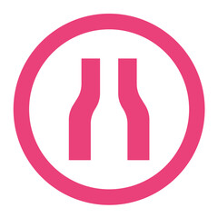 Narrow road Vector Icon Design Illustration