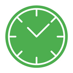 Wall clock Vector Icon Design Illustration