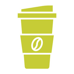 Coffee cup Vector Icon Design Illustration
