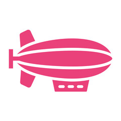 Zeppelin Vector Icon Design Illustration © Graphixs Art