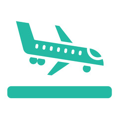Landing Vector Icon Design Illustration