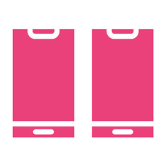 Mobile phones Vector Icon Design Illustration