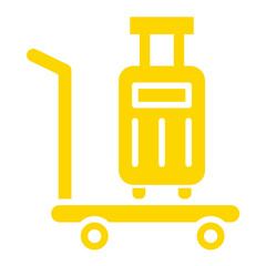 Luggage Vector Icon Design Illustration