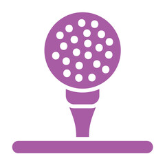 Golf ball Vector Icon Design Illustration
