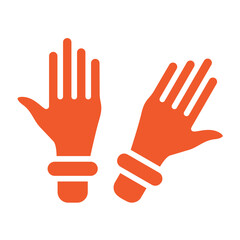 Gloves Vector Icon Design Illustration