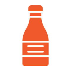 Ketchup Vector Icon Design Illustration