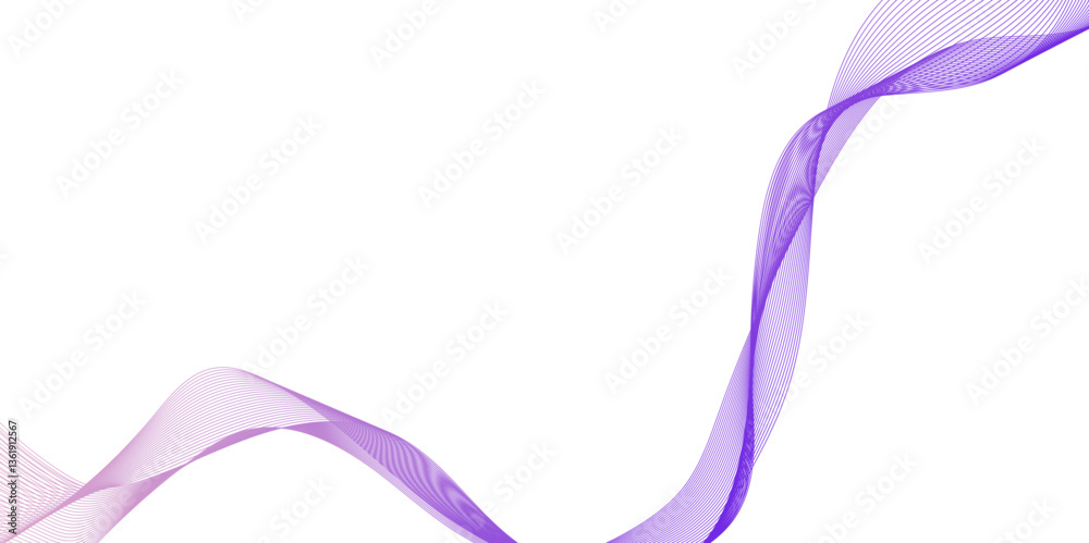 Canvas Prints abstract vector blue wave lines on white background, futuristic technology and sound wave pattern, c