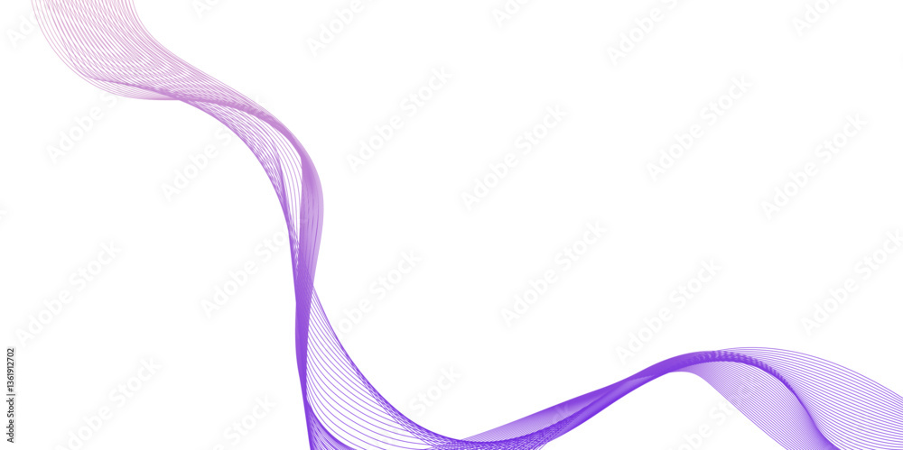 Canvas Prints abstract vector blue wave lines on white background, futuristic technology and sound wave pattern, c