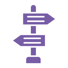 Directional sign Vector Icon Design Illustration