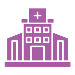 Naklejka premium Hospital Vector Icon Design Illustration