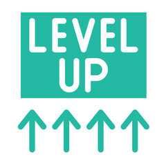 Level up Vector Icon Design Illustration
