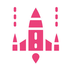 Spaceship Vector Icon Design Illustration